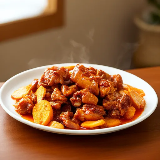 Острые жареные кусочки из курицы