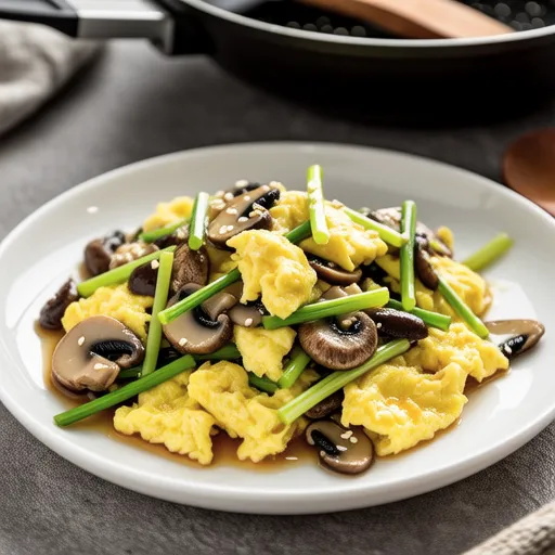Egg and Garlic Sprout Stir-fry