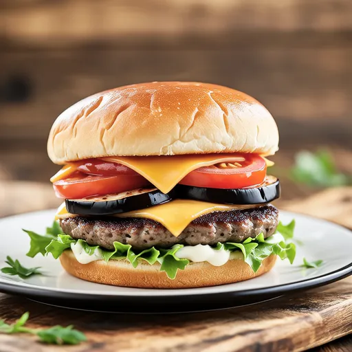 Hamburger with Roasted Vegetables