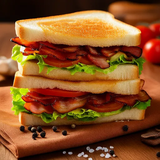 Sandwich au Bacon et Champignons