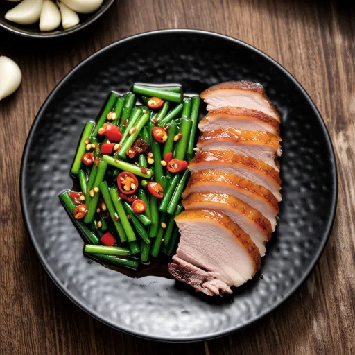 Smoked Duck with Chive Salad