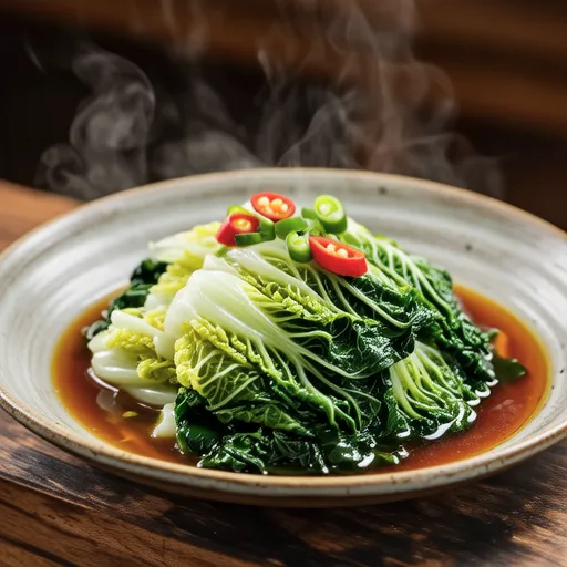 Non-Water Braised Napa Cabbage with Soy Sauce
