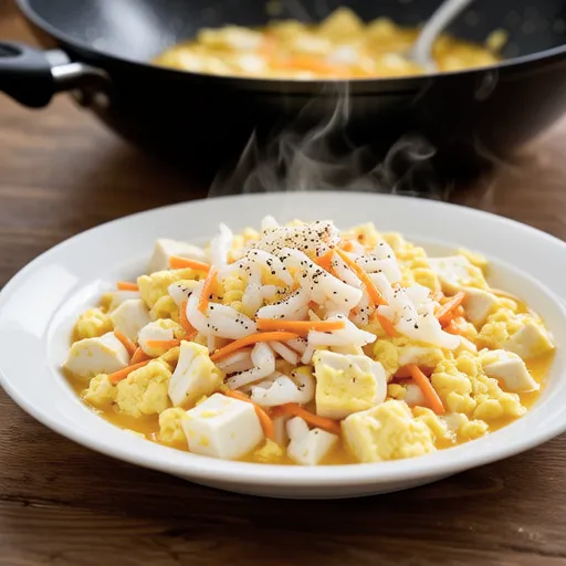 Tofu Crab Stick Egg Stir-fry