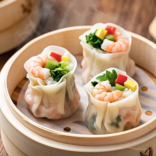 Shrimp Dim Sum with Rice Paper