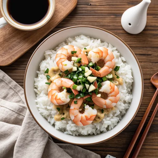 Perilla Leaf Shrimp Mayo Rice Bowl