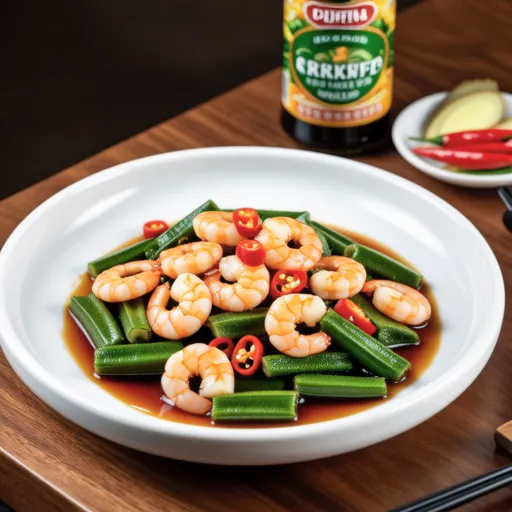Okra and Shrimp Ginger Fried Marinade