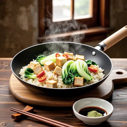 Tofu Cabbage Perilla Stir-fried Rice