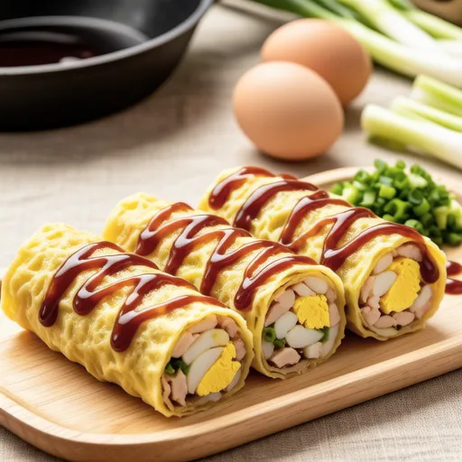 Akashiyaki-style Tororo Dashi Rolled Omelette