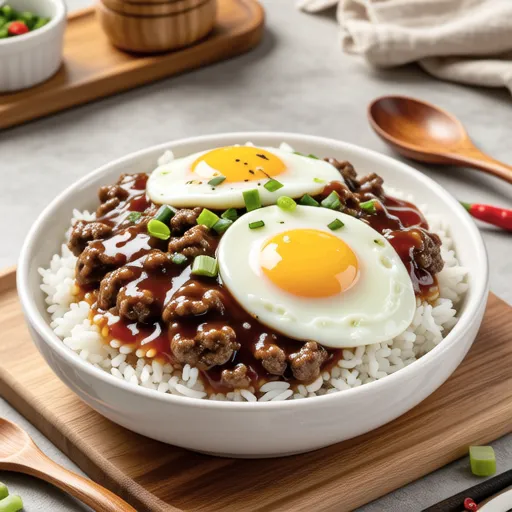 Cheese Hamburger Rice Bowl