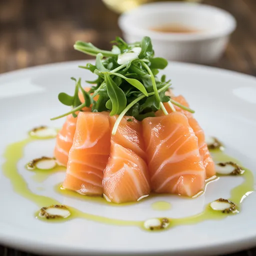 Salmon Carpaccio with Sansho