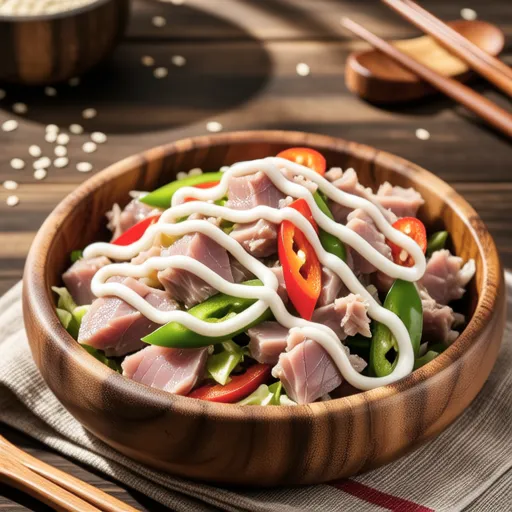 Japanese Tuna Mayo Pepper Salad