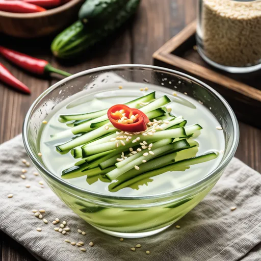 Spicy and Refreshing Cucumber Cold Soup