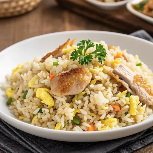 Chicken Radish Fried Rice with Egg