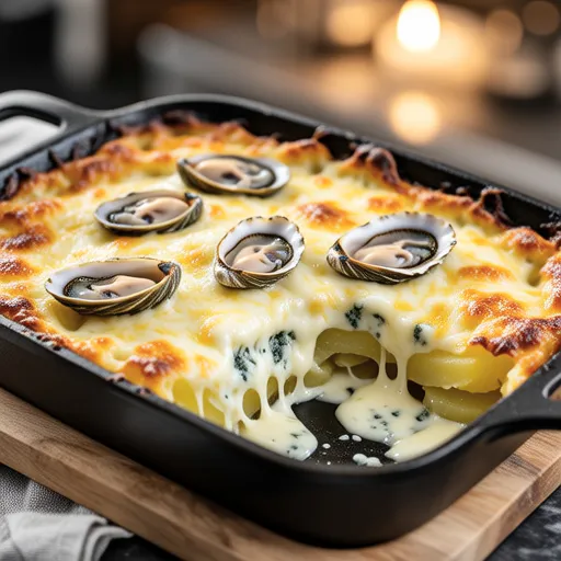Oyster and Potato Gratin