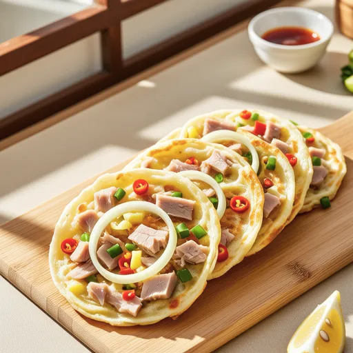 Tuna Onion Pancakes