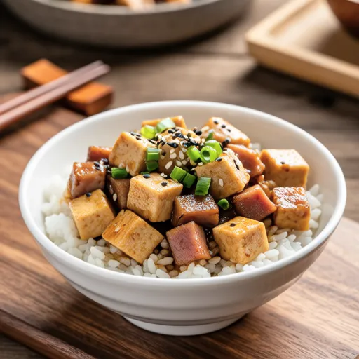 Tofu Ham Rice Bowl