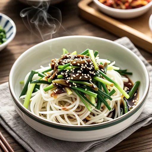 Bean Sprout and Pea Shoot Namul