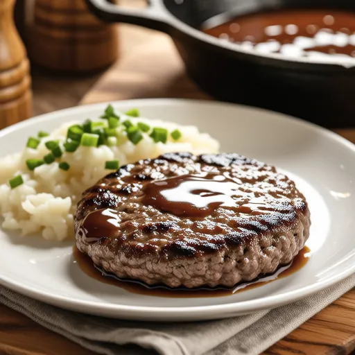 Hamburger Steak with Grated Onion Sauce