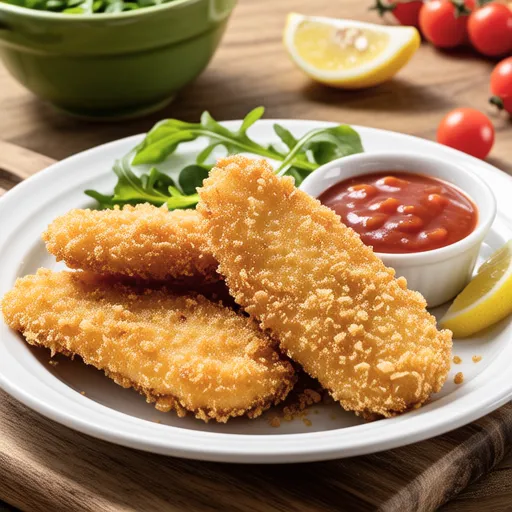 Toaster Fried Horse Mackerel with Salsa Sauce