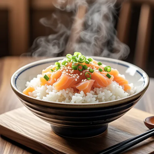 Gobou and Salmon Takikomi Rice