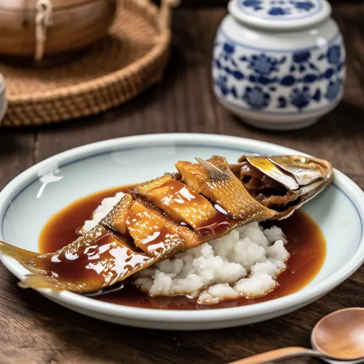 Braised Yellowtail with Plum and Grated Daikon