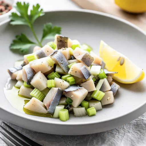 Horse Mackerel Carpaccio with Plenty of Green Onion