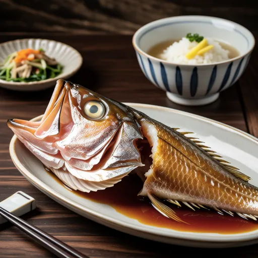 Tai no Ara-ni (Braised Red Snapper Head)