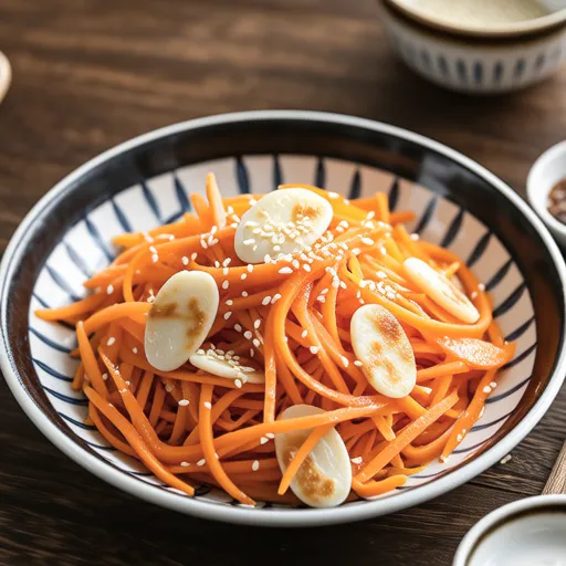 Carrot and Chikuwa Stir-fried with Egg