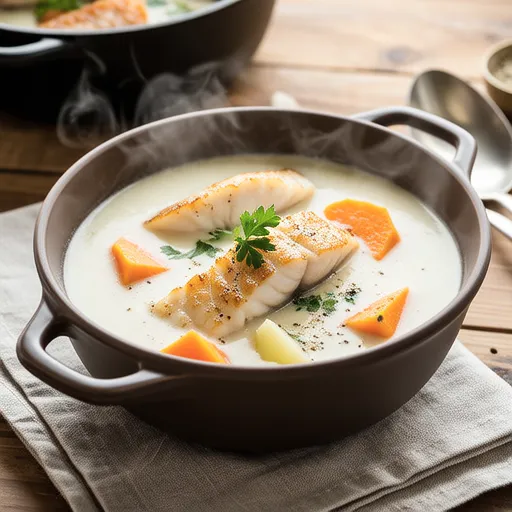 White Fish and Sweet Potato Chowder