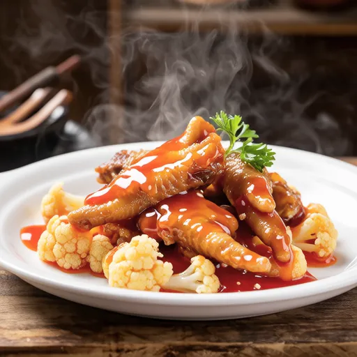 Cauliflower and Chicken Ketchup Stir-fry
