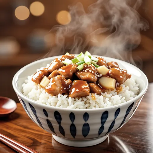 Chicken and Burdock Sweet and Savory Rice