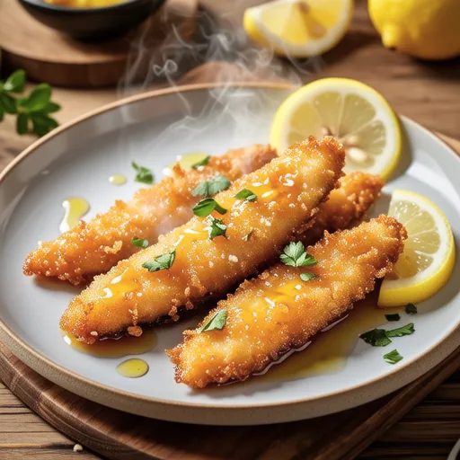 Salt Lemon Fried Amberjack