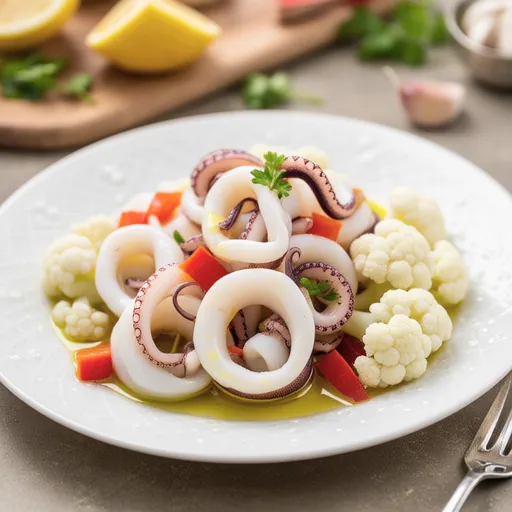 Squid and Cauliflower Marinade
