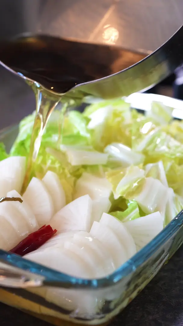 白菜と大根の浅漬け