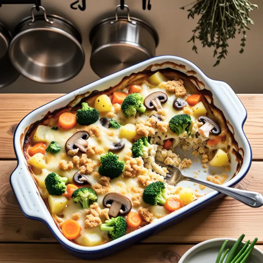 Baked Vegetables with Tuna Mayo Miso Cheese