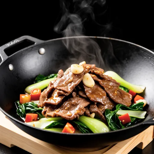 Stir-fried Beef and Cabbage with Mustard