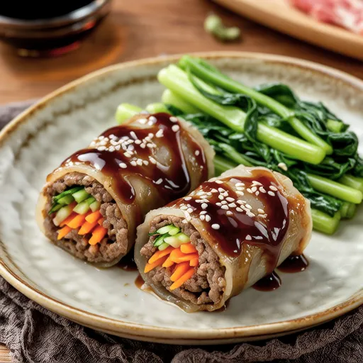 Vegetable-Stuffed Beef Rolls