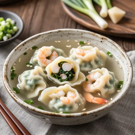 Wakame and Shrimp Dumplings