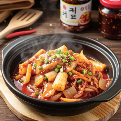 Spicy and Sweet Korean Tteokbokki
