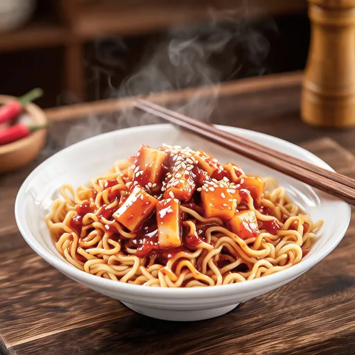 Quick Kimchi Bibim Noodles