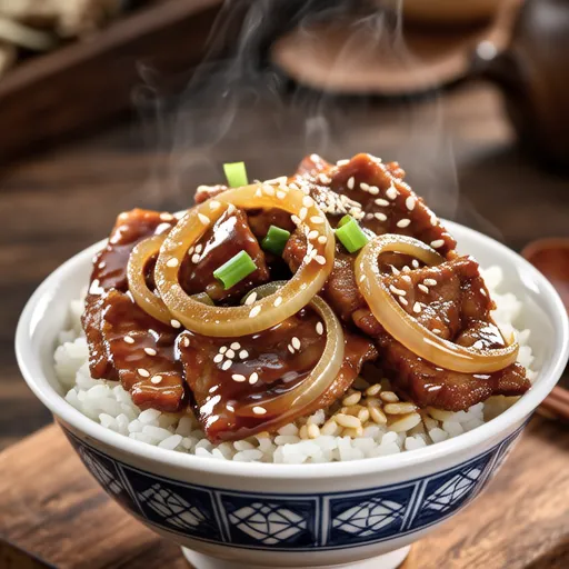 Soy Sauce Pork Belly Rice Bowl