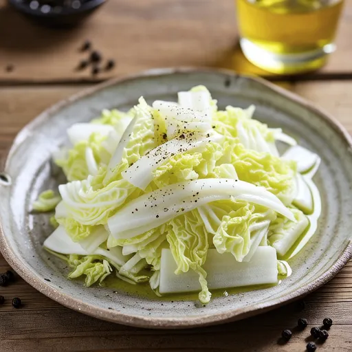 Shirasu and Cabbage Lemon Salad