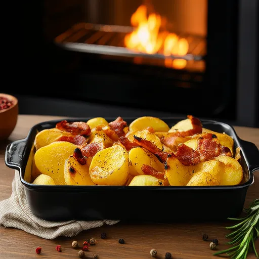 Pommes de terre rôties au bacon