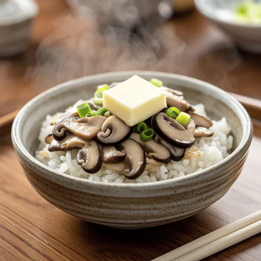 Eringi Scallop-style Takikomi Rice