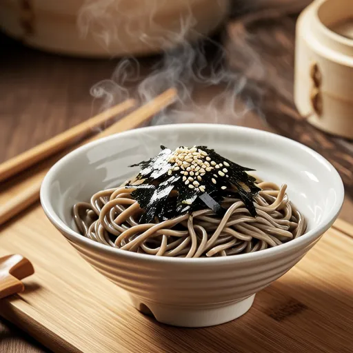Sesame Oil Buckwheat Noodles