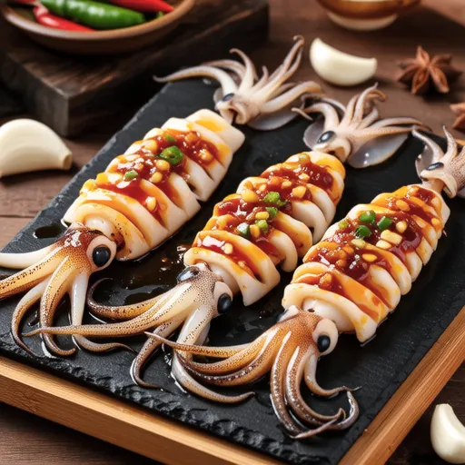 Grilled Whole Squid