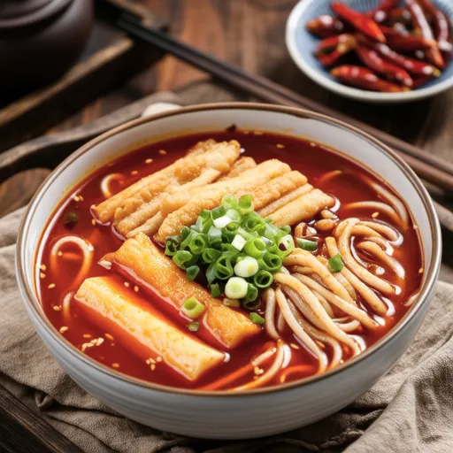 Gukmul Tteokbokki (Korean Spicy Rice Cake Soup)