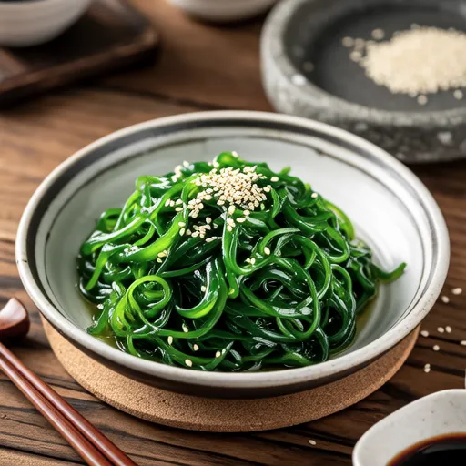 Wakame and Chrysanthemum Sesame Miso Salad
