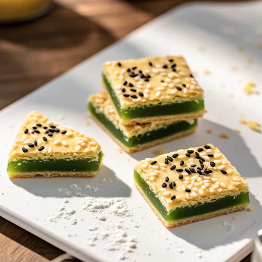 Green Tea Square Cookies