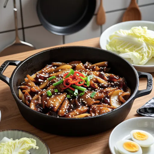 Oil Stir-fried Rice Cake (Korean Style)